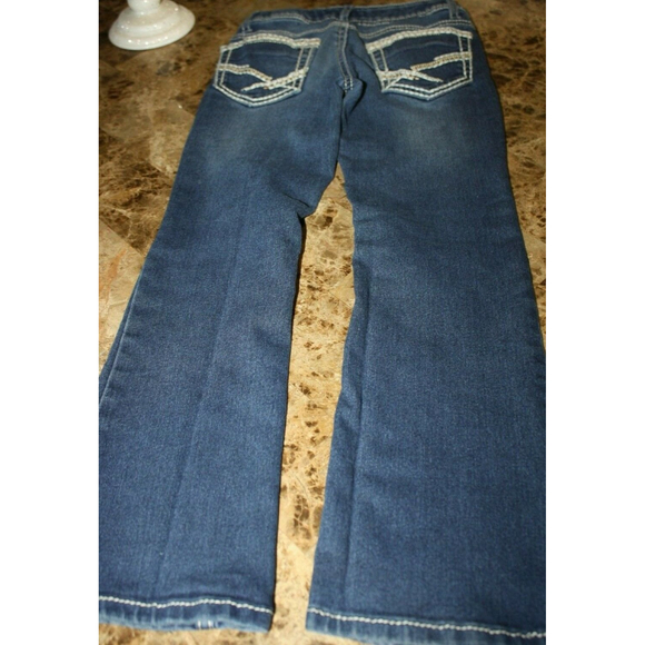 Faded Glory Jeans Super Dark Wash Adjusatble Strap Women's Size 7 VGUC - Picture 5 of 5